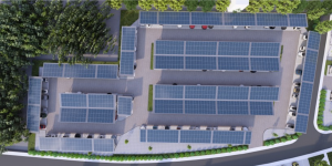 Ladeinfrastruktur mit Solarüberdachung